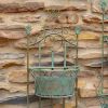 Set of 2 Dual Wall Hanging Planters with Removable Baskets "London 1820"