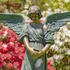 Ariel: Standing Magnesium Angel Statue With Open Wings
