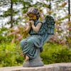 "Evie" Angel Statue Sitting and Praying