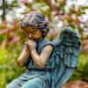"Evie" Angel Statue Sitting and Praying
