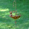 Set of 6 Assorted Animal Hanging Umbrella Birdfeeder Wind Chimes