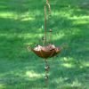 Set of 6 Assorted Animal Hanging Umbrella Birdfeeder Wind Chimes