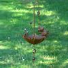 Set of 6 Assorted Animal Hanging Umbrella Birdfeeder Wind Chimes