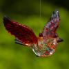 Hanging Acrylic Cardinal Ornaments with Snowflake Details