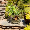 Set of 2 Iron Globe Plant Stands