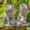 "Marloni & Antonio" Magnesium Lion Sentry Statues