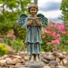 "Symone" the Magnesium Angel Statue Reading a Book