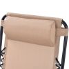 Set of 2 Folding Outdoor Zero Gravity Lounge Chair Recliner