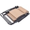 Set of 2 Folding Outdoor Zero Gravity Lounge Chair Recliner