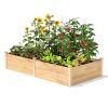 Untreated Raised Cedar Wood Garden Bed