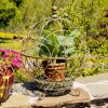 Set of 2 Iron Globe Plant Stands