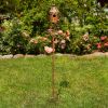 Country Style Iron Birdhouse Stake with Varying House Shapes