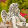 Angel Statue with Birdbath "Jazmin"