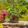 Set of 2 Iron Globe Plant Stands
