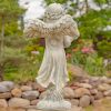 Angel Statue with Birdbath "Jazmin"