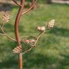 Antique Copper Finished Iron Birdhouse Stake, Varying Roofs