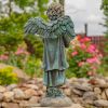 "Symone" the Magnesium Angel Statue Reading a Book