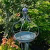 Birdbath with Ceramic Sailor Ball Accent "Mizu"
