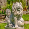 "Marloni & Antonio" Magnesium Lion Sentry Statues