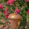 Antique Copper Finished Iron Birdhouse Stake, Varying Roofs