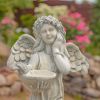 Angel Statue with Birdbath "Jazmin"
