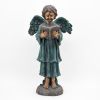 "Symone" the Magnesium Angel Statue Reading a Book