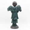 "Symone" the Magnesium Angel Statue Reading a Book