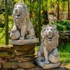 "Marloni & Antonio" Magnesium Lion Sentry Statues